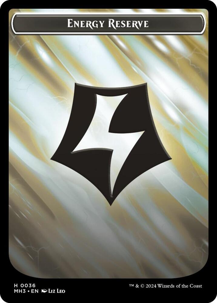 Energy Reserve (Ripple Foil) // Servo Double-Sided Token [Modern Horizons 3] 36 // 33