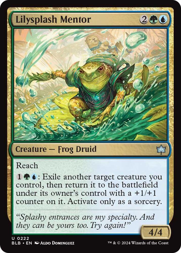 Lilysplash Mentor [Bloomburrow] 222
