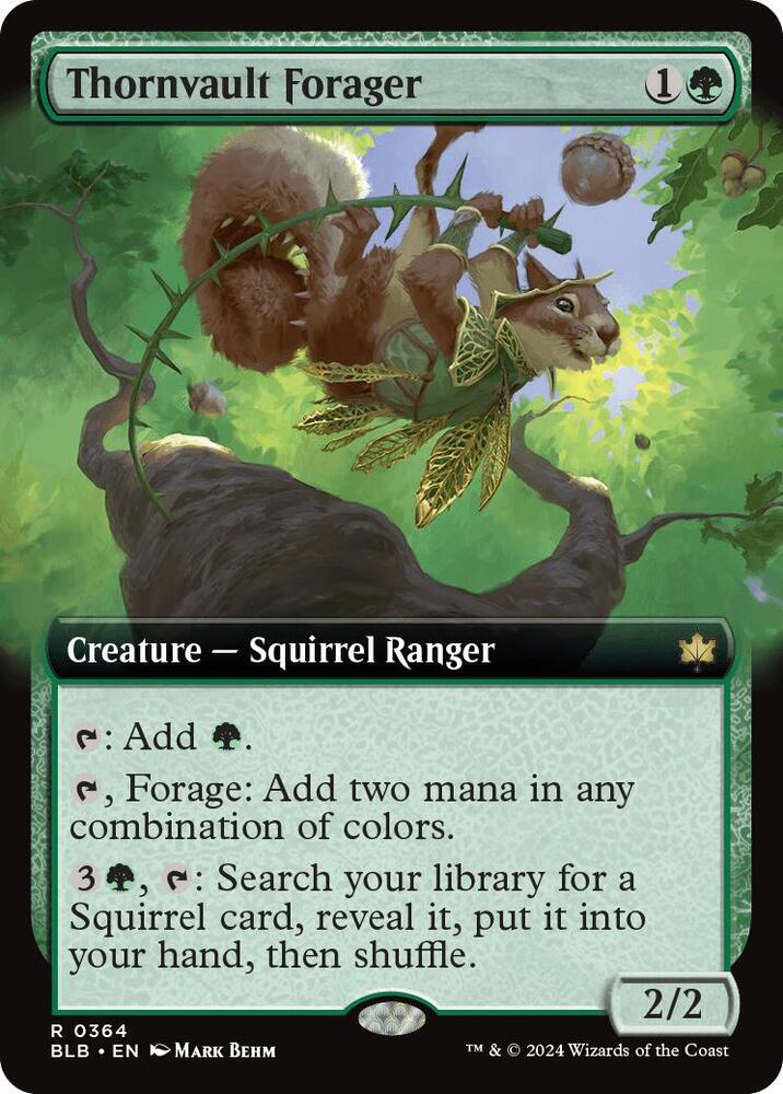 Thornvault Forager (Extended Art) [Bloomburrow] 364