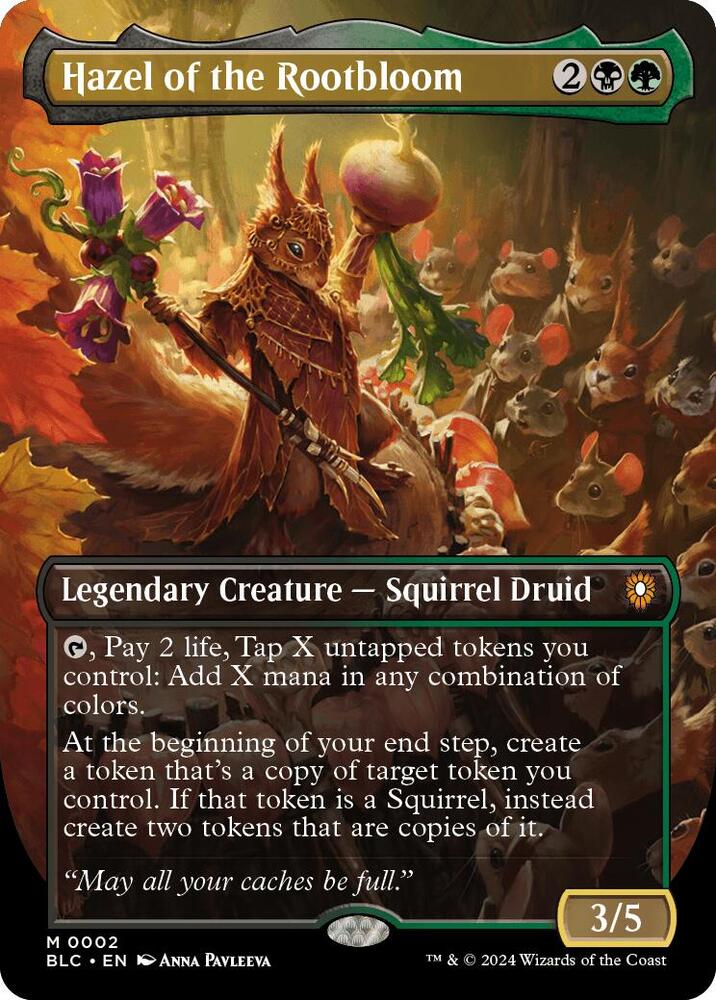Hazel of the Rootbloom (Borderless) [Commander: Bloomburrow] 2