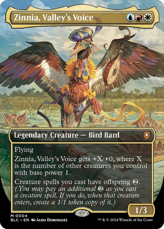 Zinnia, Valley's Voice (Borderless) [Commander: Bloomburrow] 4