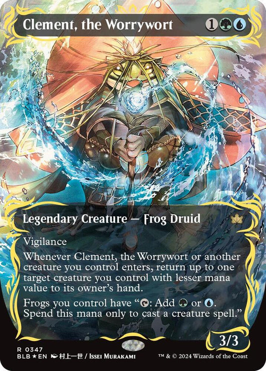 Clement, the Worrywort (Borderless) (Raised Foil) [Bloomburrow] 347