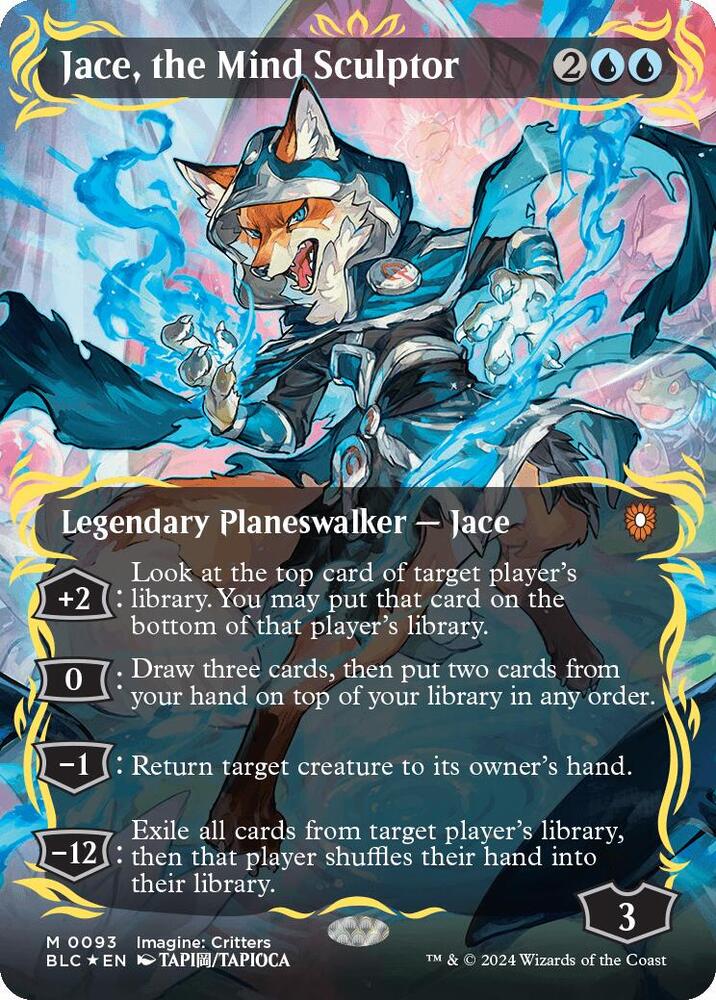 Jace, the Mind Sculptor (Borderless) (Raised Foil) [Commander: Bloomburrow] 93