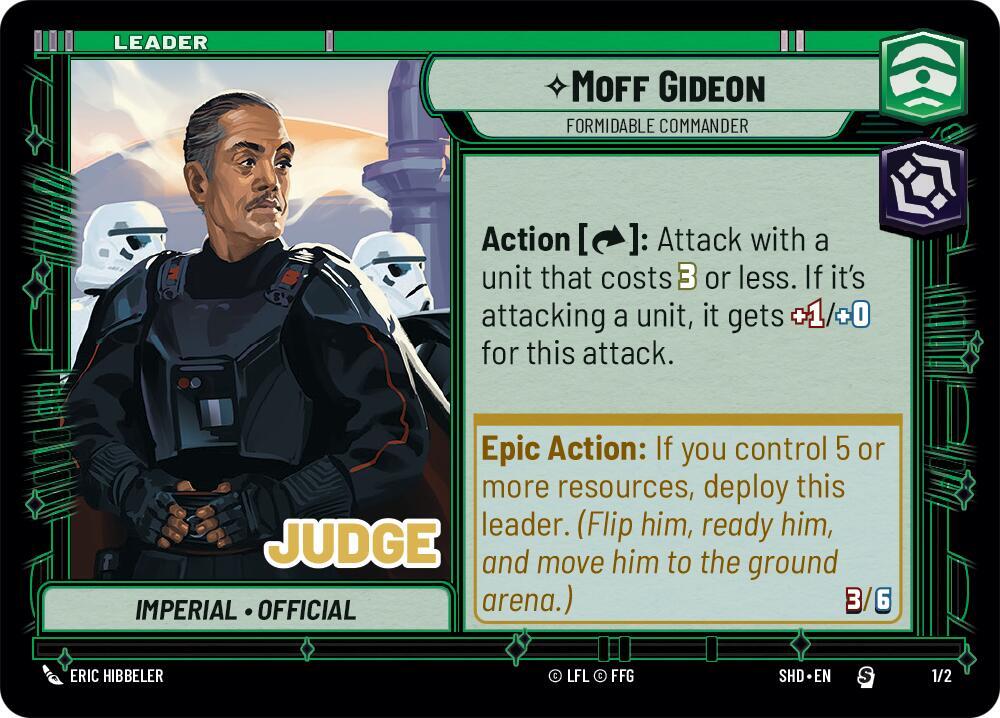 Moff Gideon - Formidable Commander [Judge Promos] 1/2
