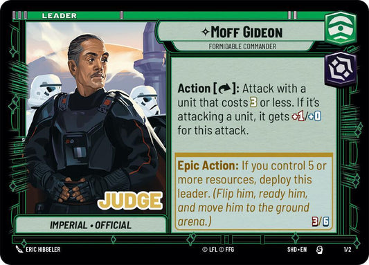Moff Gideon - Formidable Commander [Judge Promos] 1/2