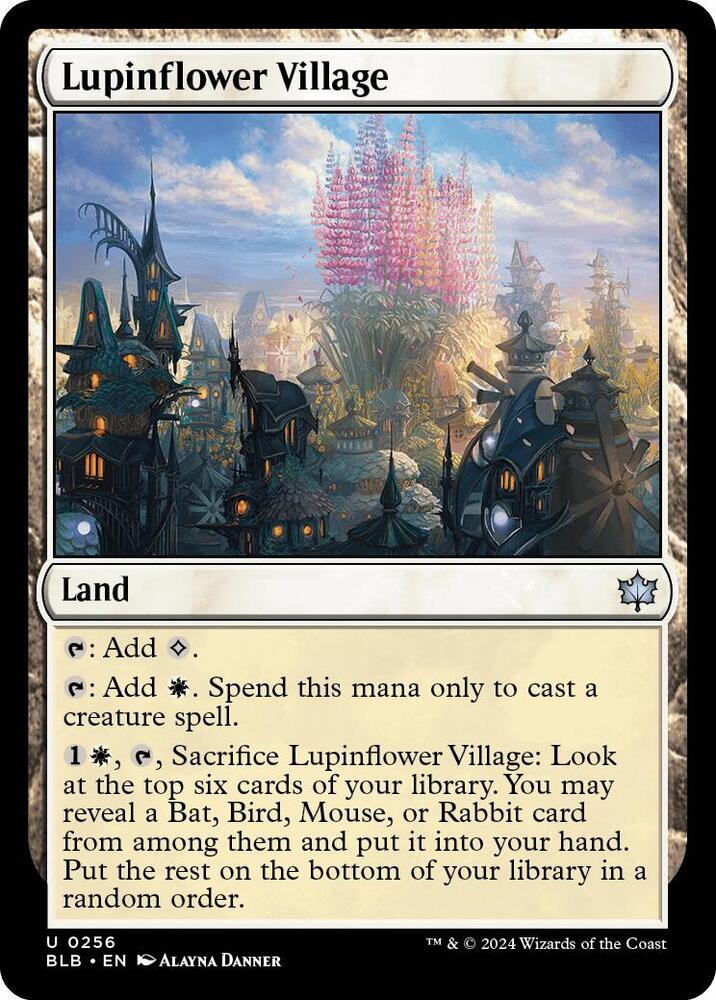 Lupinflower Village [Bloomburrow] 256