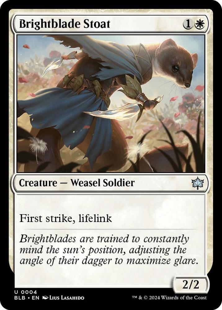 Brightblade Stoat [Bloomburrow] 4