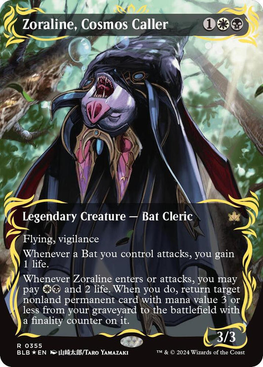 Zoraline, Cosmos Caller (Borderless) (Raised Foil) [Bloomburrow] 355