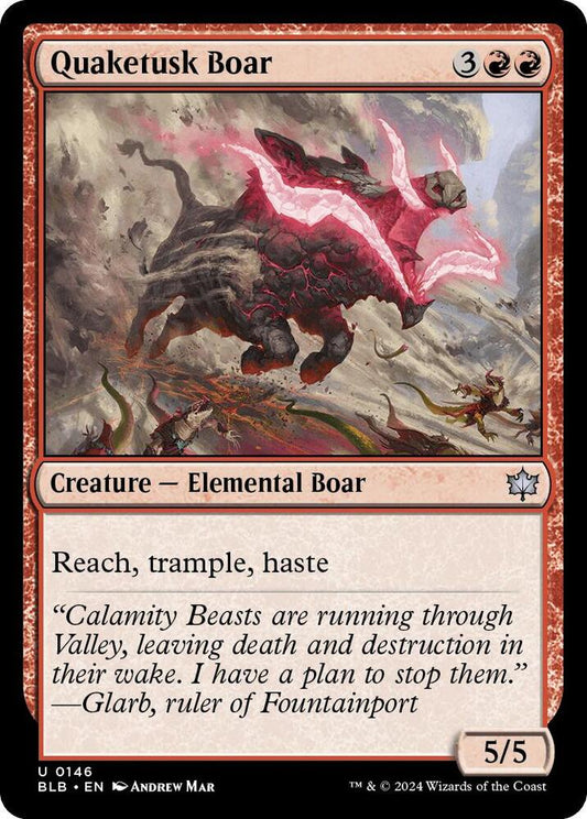 Quaketusk Boar [Bloomburrow] 146