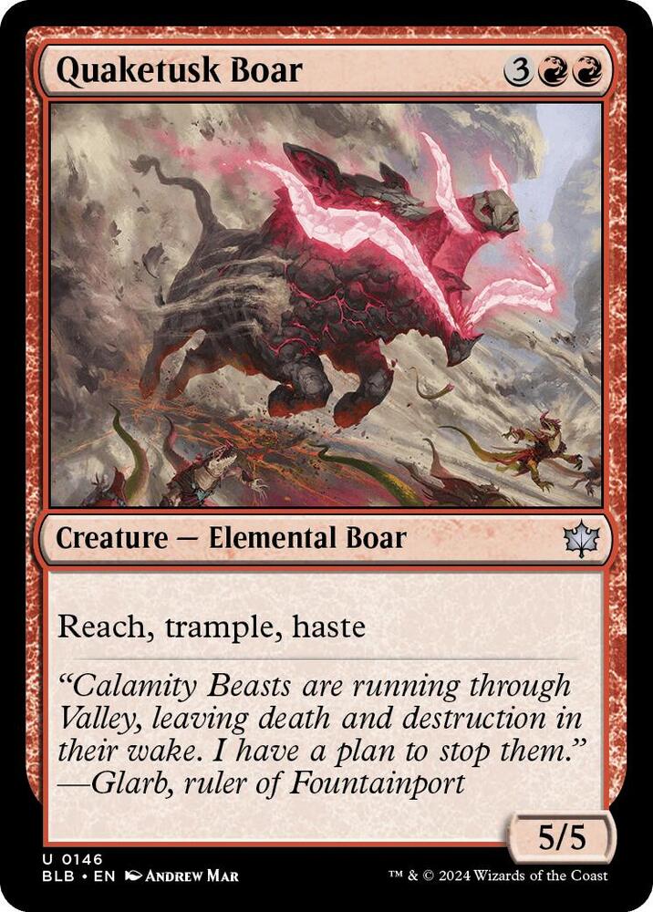 Quaketusk Boar [Bloomburrow] 146