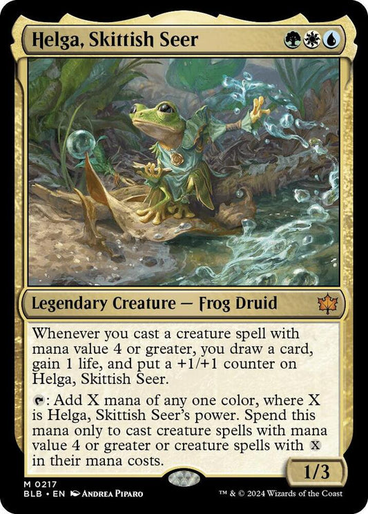 Helga, Skittish Seer [Bloomburrow] 217