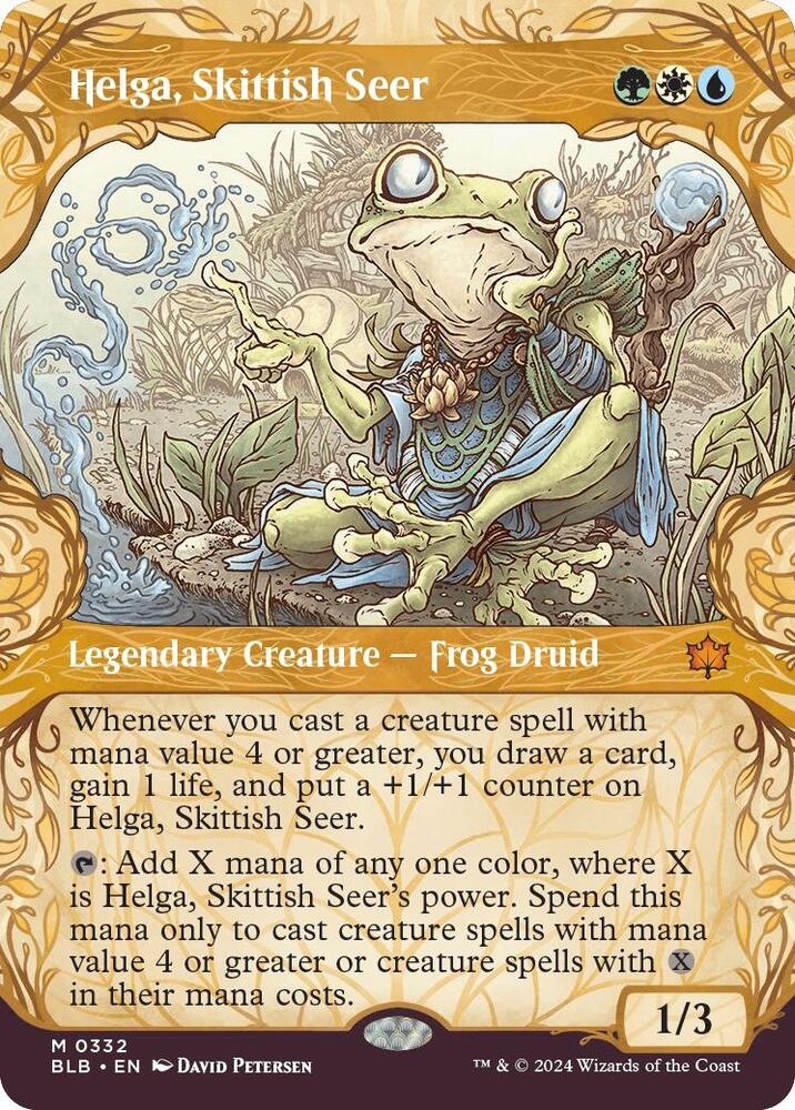 Helga, Skittish Seer (Showcase) [Bloomburrow] 332