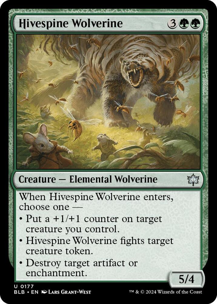 Hivespine Wolverine [Bloomburrow] 177