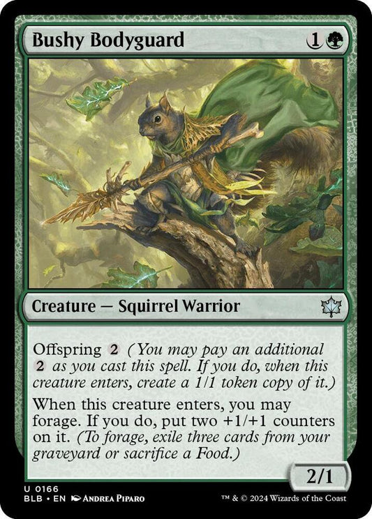 Bushy Bodyguard [Bloomburrow] 166