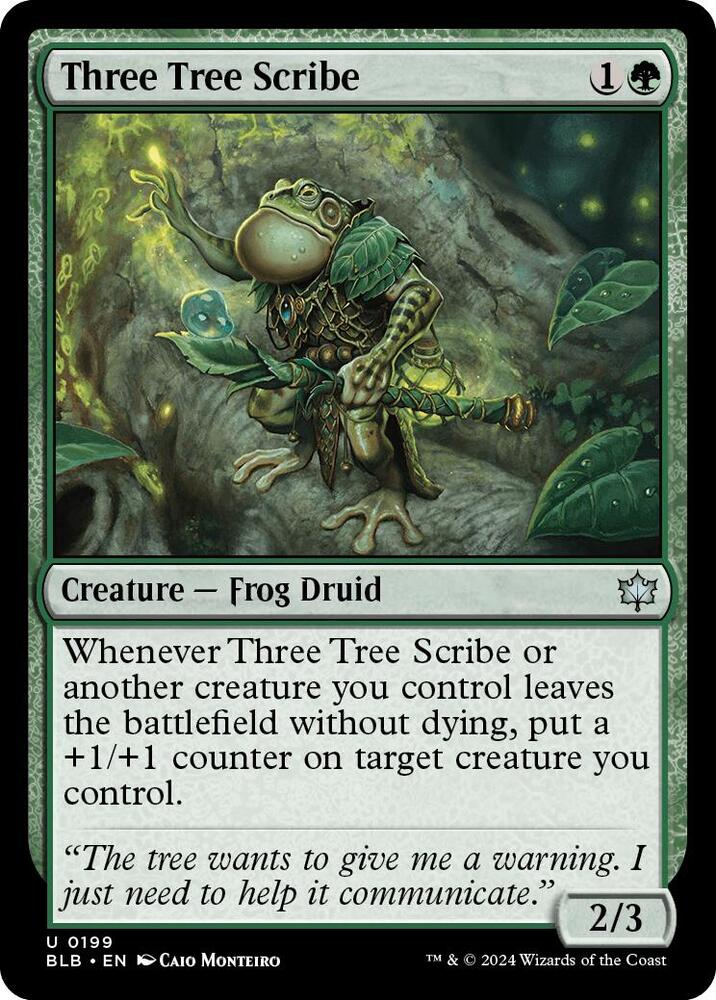 Three Tree Scribe [Bloomburrow] 199