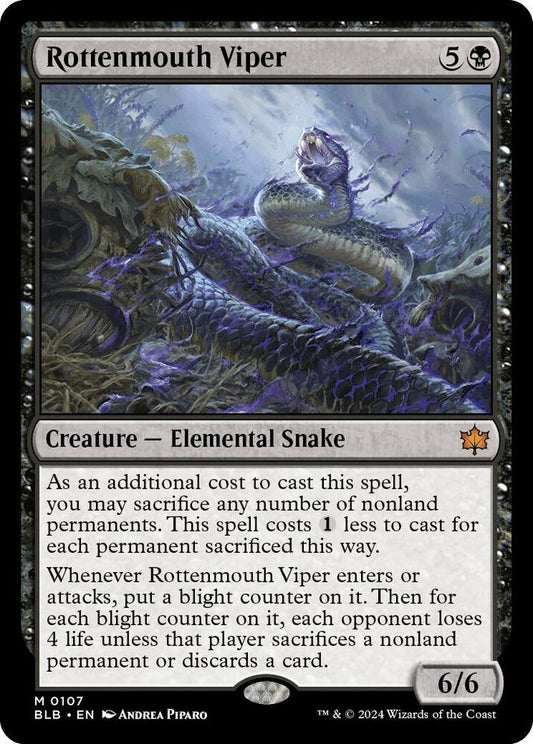 Rottenmouth Viper [Bloomburrow] 107