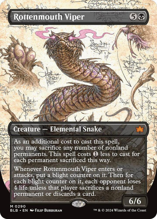 Rottenmouth Viper (Borderless) [Bloomburrow] 290