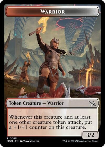Warrior // Phyrexian Hydra (0012) Double-Sided Token [March of the Machine] 15 // 12