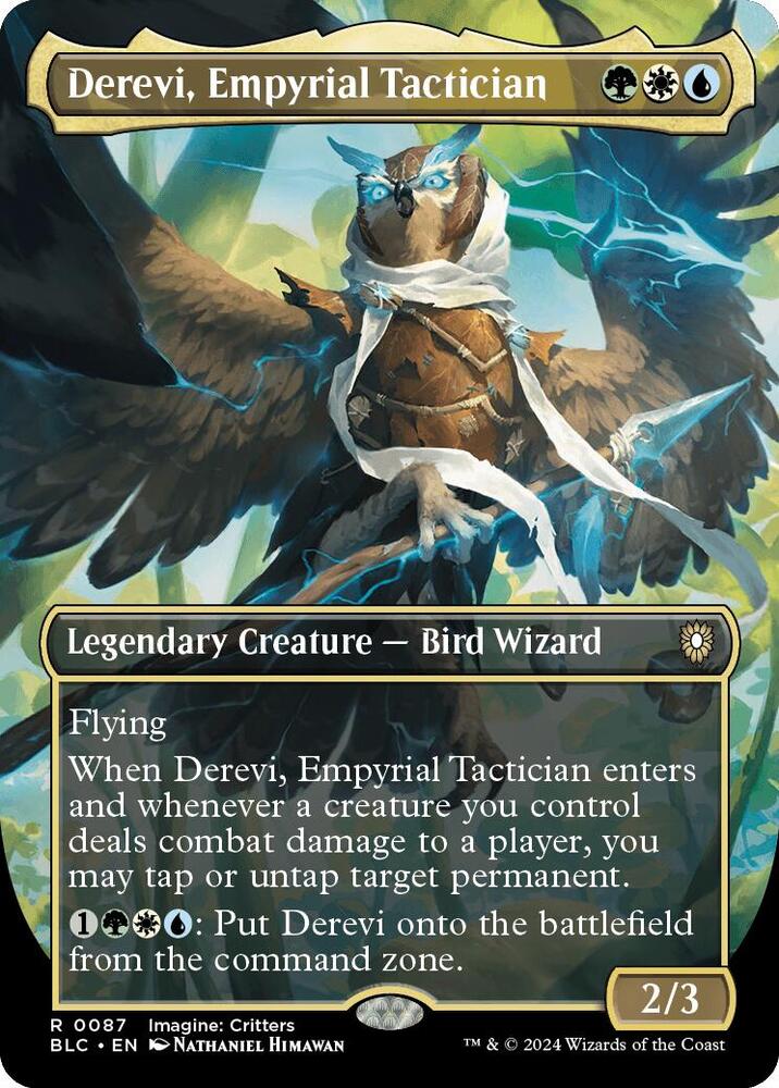 Derevi, Empyrial Tactician (Borderless) [Commander: Bloomburrow] 87