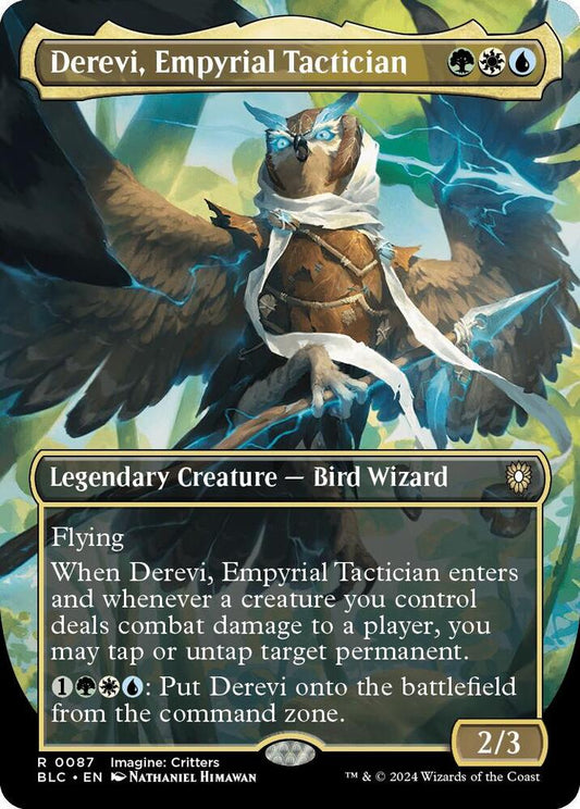 Derevi, Empyrial Tactician (Borderless) [Commander: Bloomburrow] 87