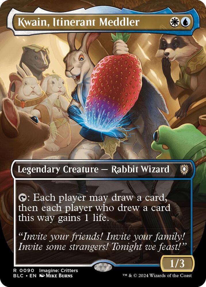 Kwain, Itinerant Meddler (Borderless) [Commander: Bloomburrow] 90