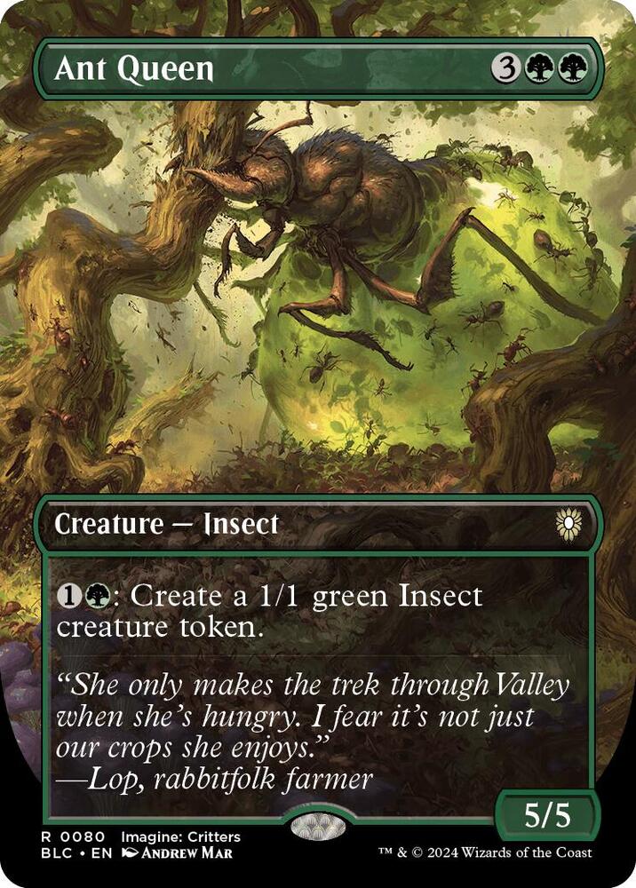 Ant Queen (Borderless) [Commander: Bloomburrow] 80