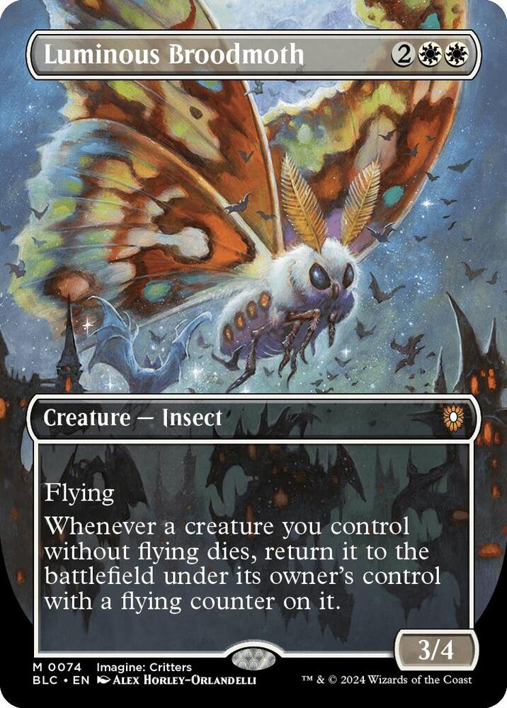 Luminous Broodmoth (Borderless) [Commander: Bloomburrow] 74