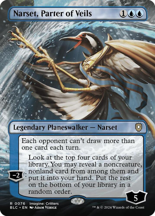 Narset, Parter of Veils (Borderless) [Commander: Bloomburrow] 76