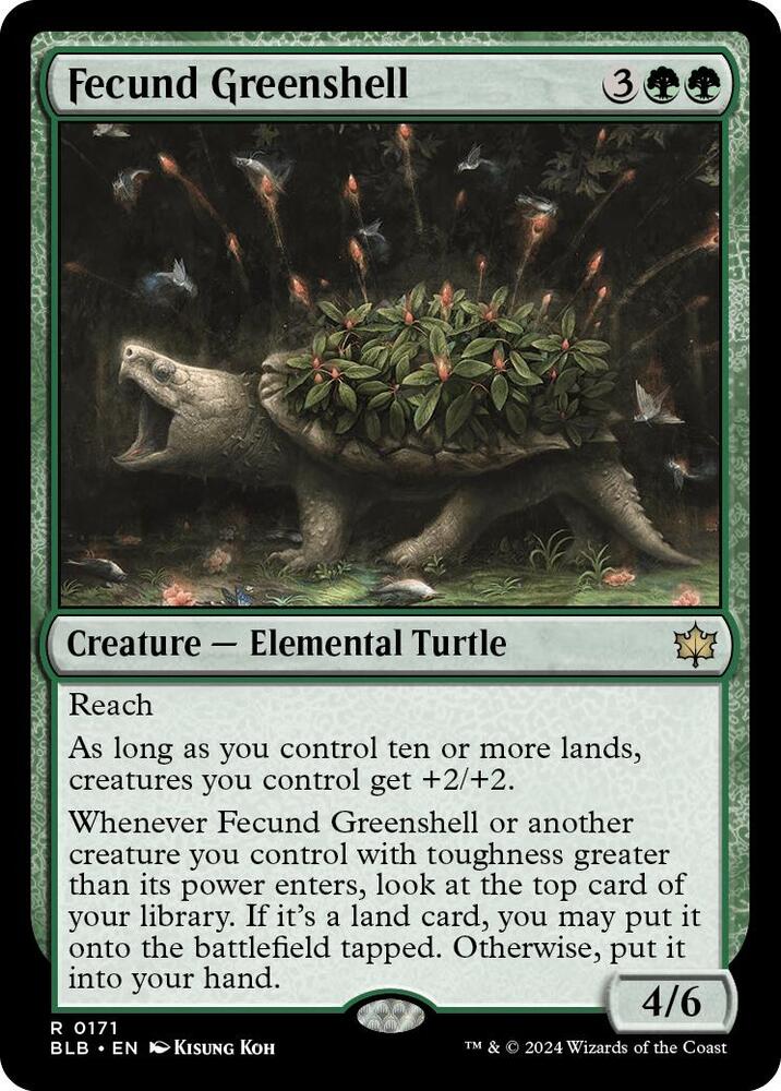 Fecund Greenshell [Bloomburrow] 171