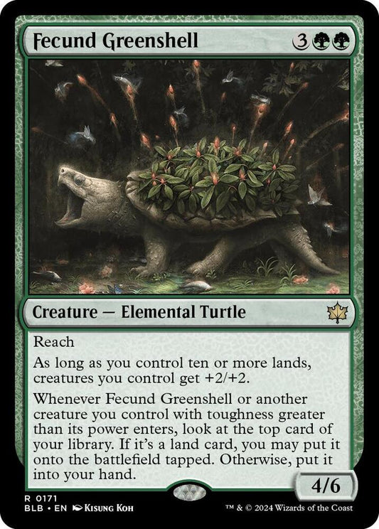 Fecund Greenshell [Bloomburrow] 171