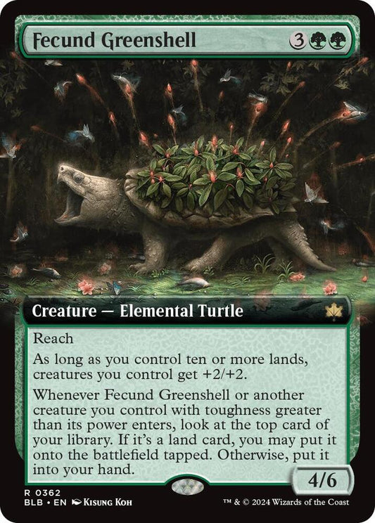 Fecund Greenshell (Extended Art) [Bloomburrow] 362