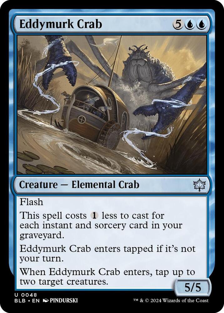 Eddymurk Crab [Bloomburrow] 48