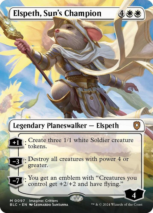Elspeth, Sun's Champion (Borderless) [Commander: Bloomburrow] 97