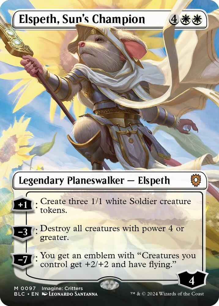 Elspeth, Sun's Champion (Borderless) [Commander: Bloomburrow] 97