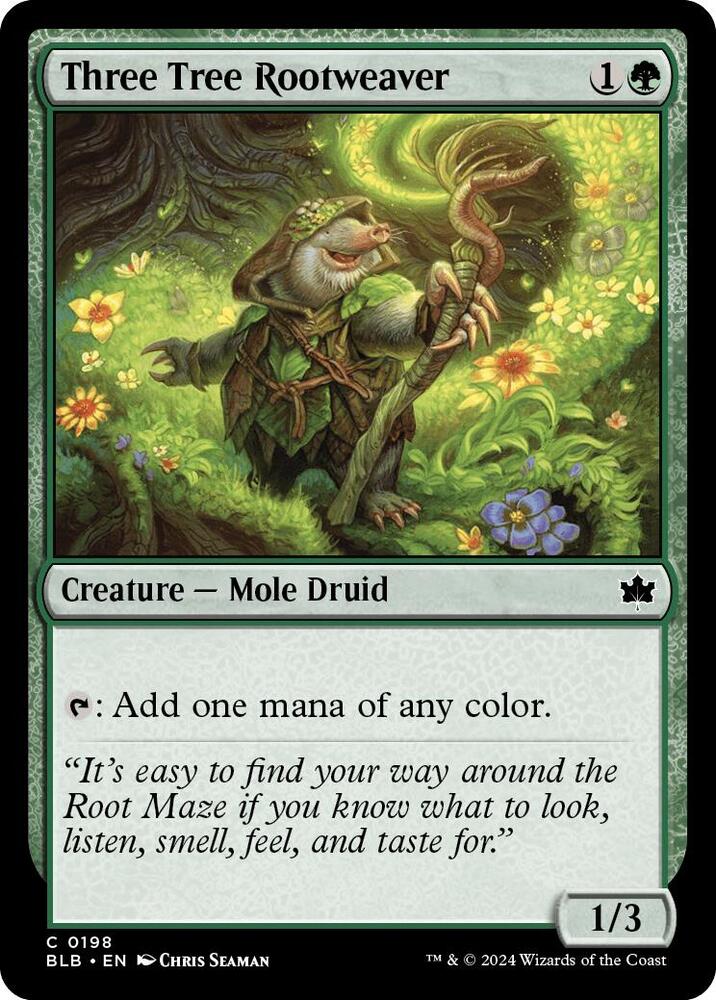 Three Tree Rootweaver [Bloomburrow] 198