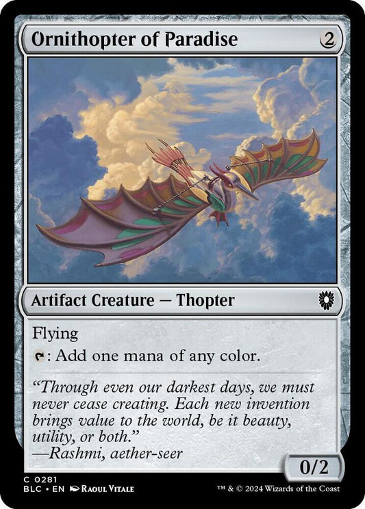 Ornithopter of Paradise [Commander: Bloomburrow] 281