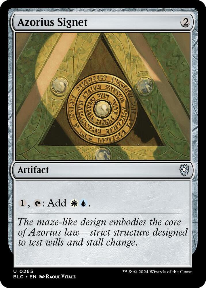 Azorius Signet [Commander: Bloomburrow] 265