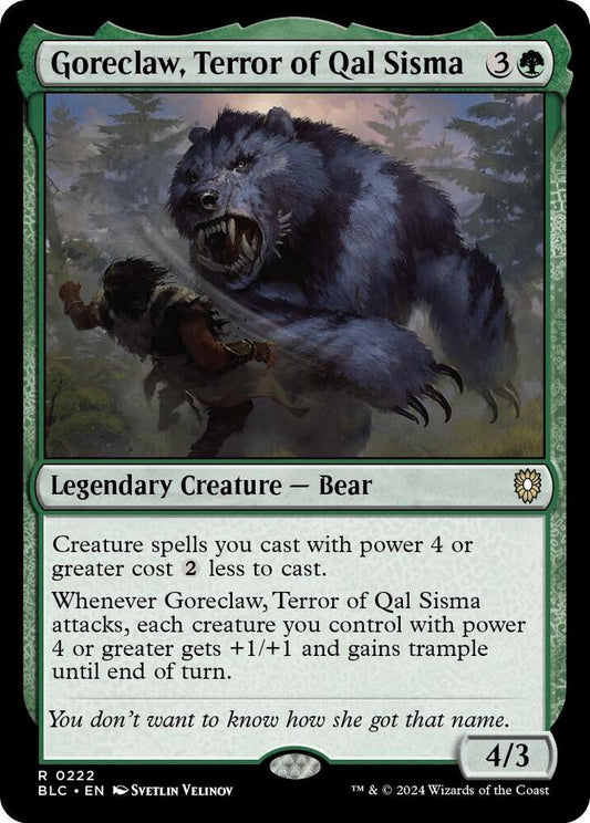 Goreclaw, Terror of Qal Sisma [Commander: Bloomburrow] 222