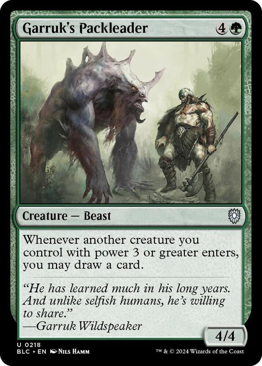 Garruk's Packleader [Commander: Bloomburrow] 218