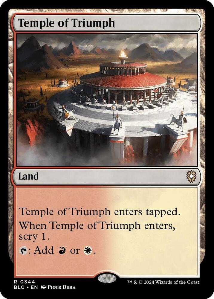 Temple of Triumph [Commander: Bloomburrow] 344