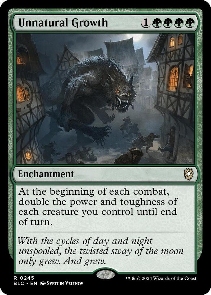 Unnatural Growth [Commander: Bloomburrow] 245