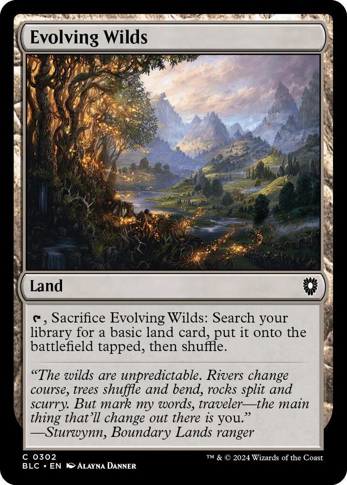 Evolving Wilds [Commander: Bloomburrow] 302