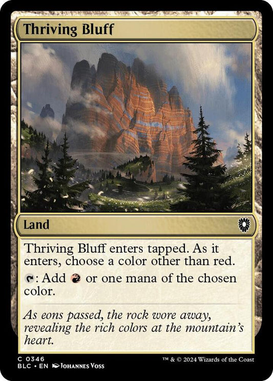 Thriving Bluff [Commander: Bloomburrow] 346