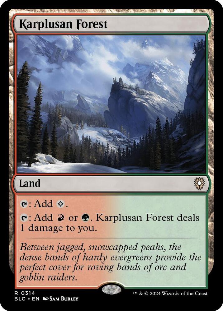 Karplusan Forest [Commander: Bloomburrow] 314