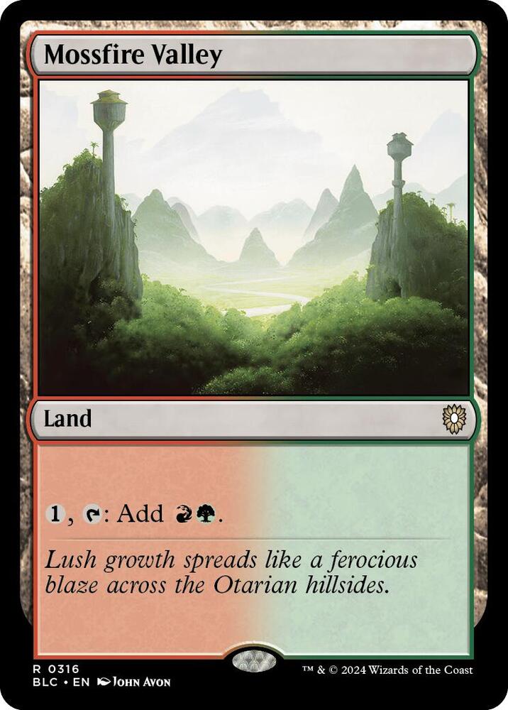 Mossfire Valley [Commander: Bloomburrow] 316