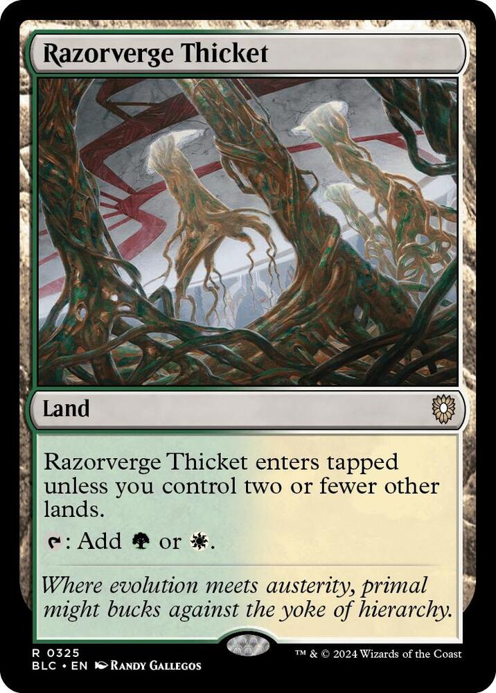 Razorverge Thicket [Commander: Bloomburrow] 325