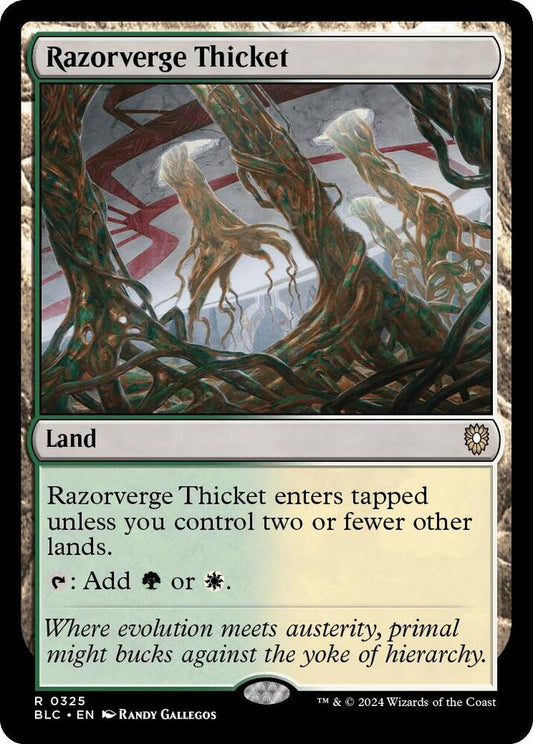 Razorverge Thicket [Commander: Bloomburrow] 325