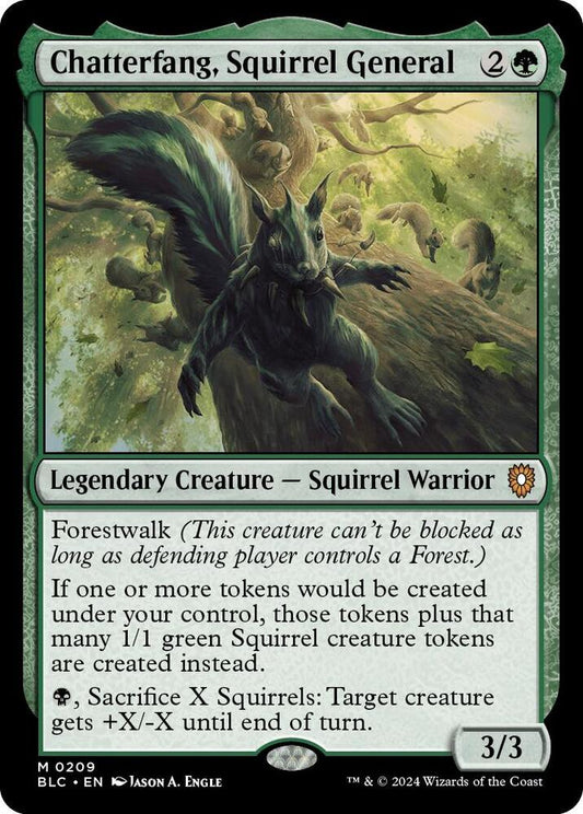 Chatterfang, Squirrel General [Commander: Bloomburrow] 209