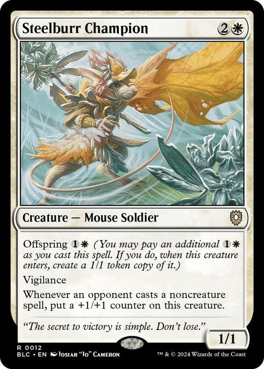 Steelburr Champion [Commander: Bloomburrow] 12