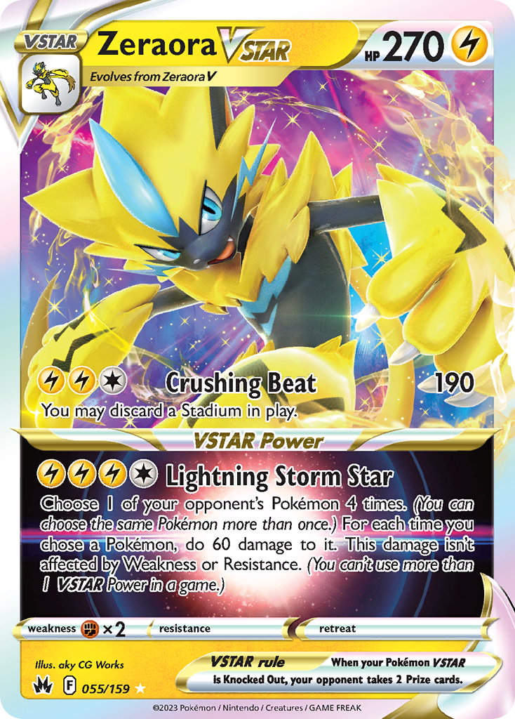 Zeraora VSTAR - 55/159 Crown Zenith